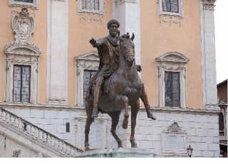 La statue équestre de l'empereur Marc-Aurèle 